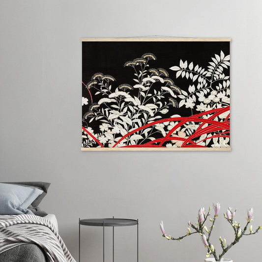Women’s kimono decoration | Classic Paper Poster with Hanger - Lyrea