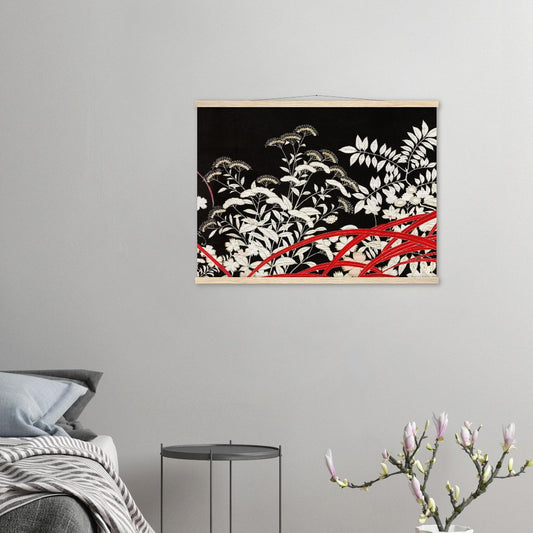 Women’s kimono decoration | Classic Paper Poster with Hanger - Lyrea