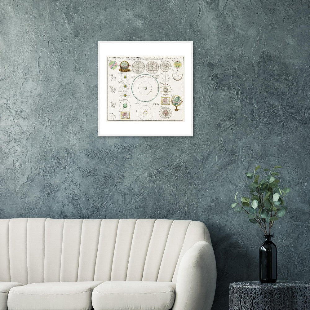 Geographiae Mathematicae - Classic Semi-Glossy Paper Wooden Framed Poster - My Store