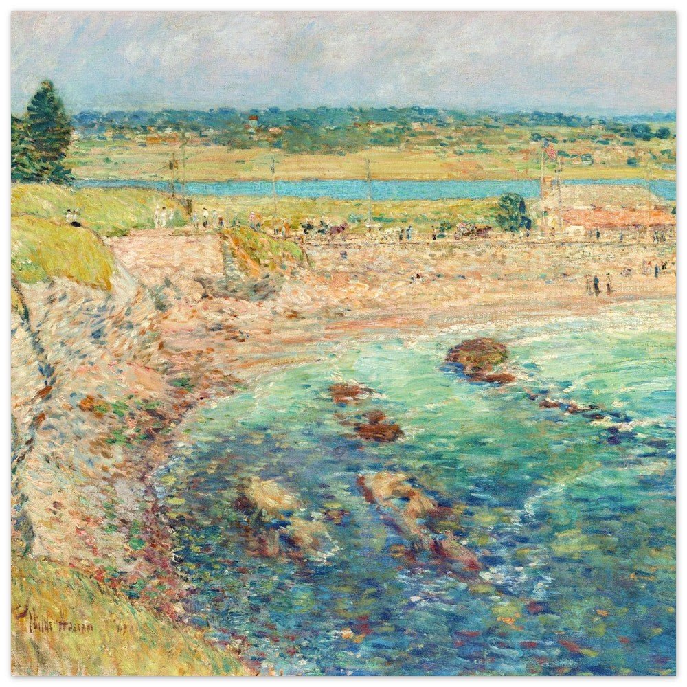 Bailey’s Beach, Newport, R.I. by Childe Hassam | Paper Poster - Lyrea