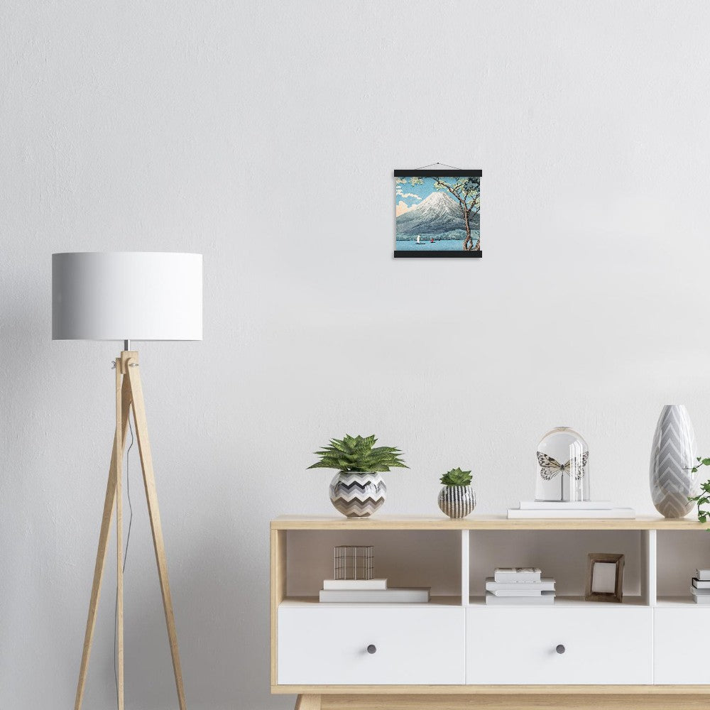 Mount Fuji from Lake Yamanaka by Hiroaki Takahashi Poster with Hanger - Lyrea
