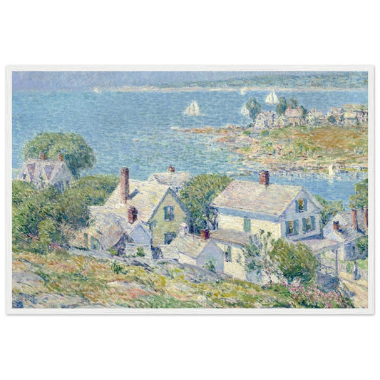 New England Headlands by Childe Hassam | Wooden Framed Poster - Lyrea