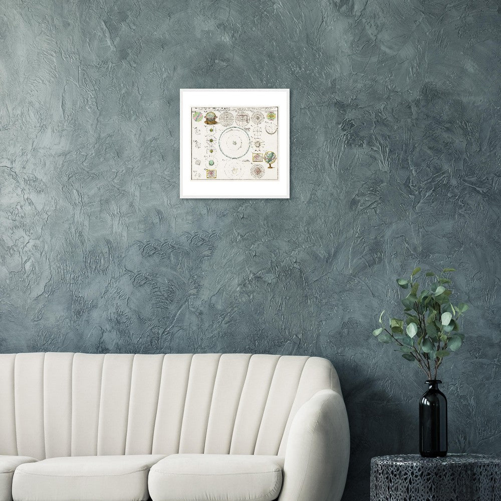 Geographiae Mathematicae - Classic Semi-Glossy Paper Wooden Framed Poster - My Store