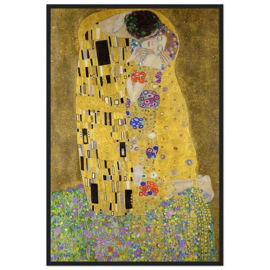 Gustav Klimt "The Kiss" Wooden Framed Poster - Lyrea