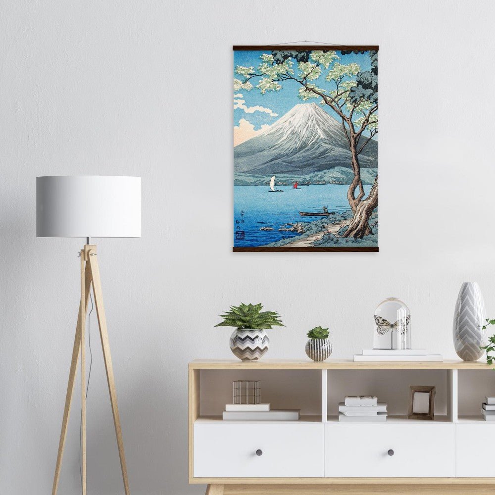 Mount Fuji from Lake Yamanaka by Hiroaki Takahashi Poster with Hanger - Lyrea