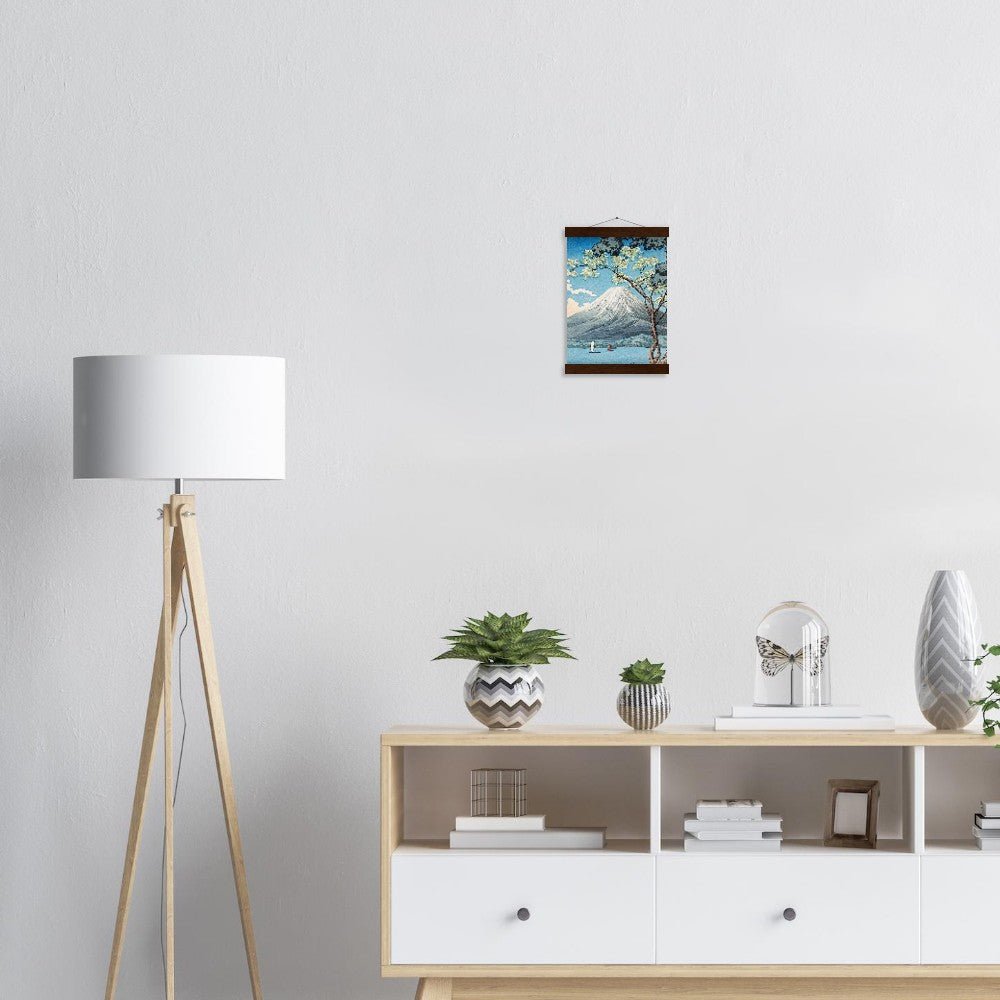 Mount Fuji from Lake Yamanaka by Hiroaki Takahashi Poster with Hanger - Lyrea