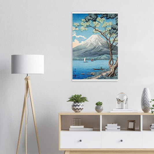 Mount Fuji from Lake Yamanaka by Hiroaki Takahashi Poster with Hanger - Lyrea