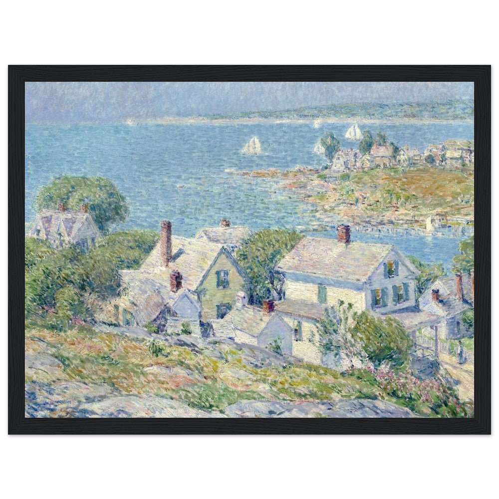 New England Headlands by Childe Hassam | Wooden Framed Poster - Lyrea