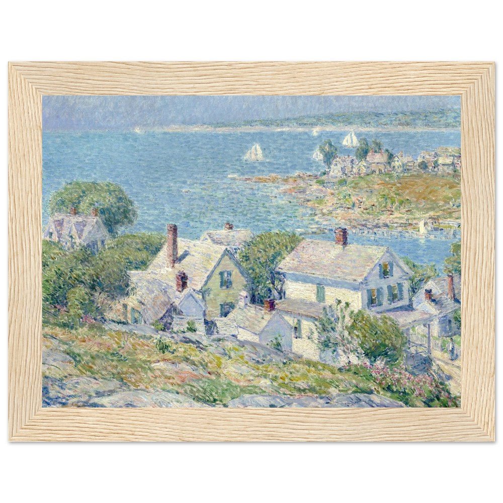 New England Headlands by Childe Hassam | Wooden Framed Poster - Lyrea