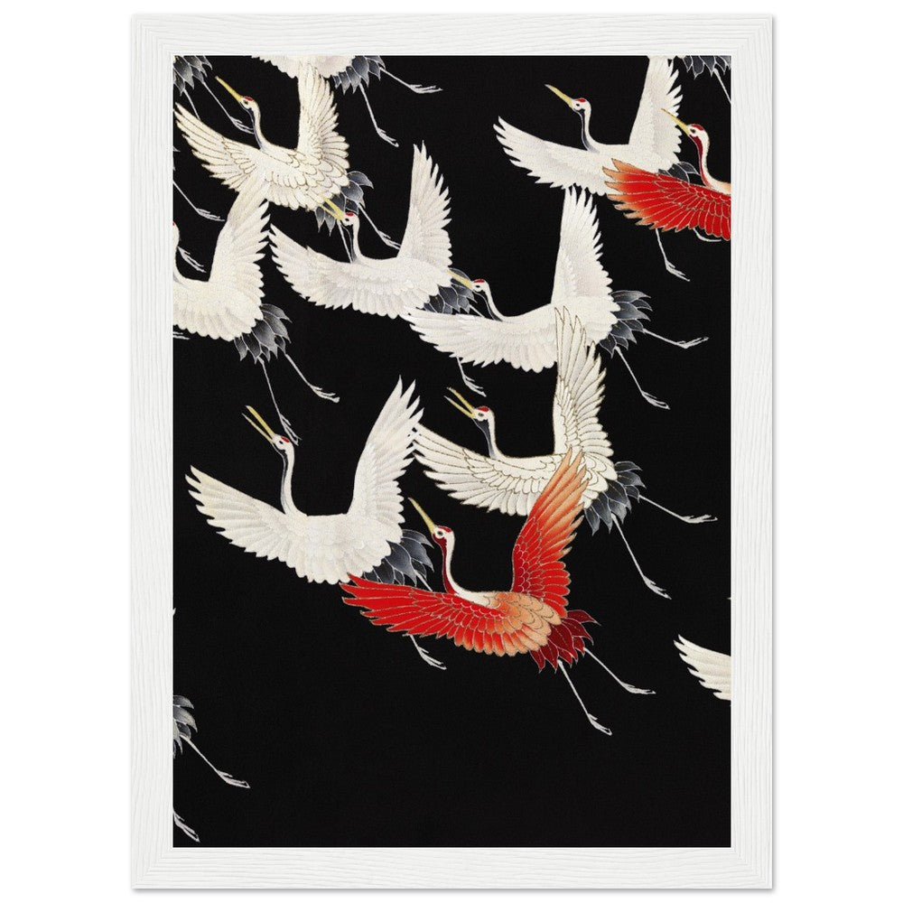 Furisode | Classic Semi - Glossy Paper Wooden Framed Poster - Lyrea