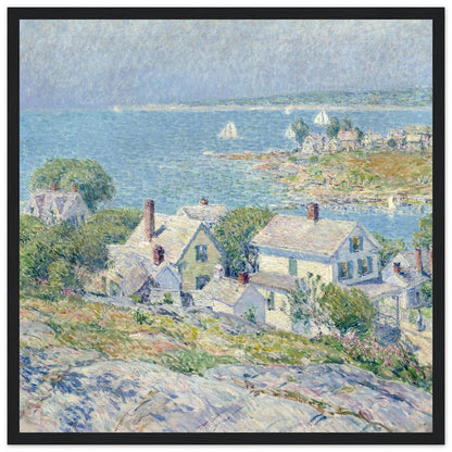 New England Headlands by Childe Hassam | Wooden Framed Poster - Lyrea