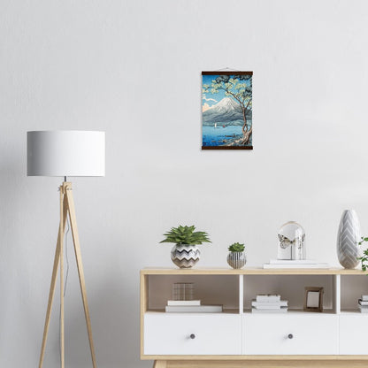 Mount Fuji from Lake Yamanaka by Hiroaki Takahashi Poster with Hanger - Lyrea
