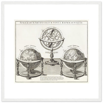 Sphaerarum artificialium typica repraesentatio - Wooden Framed Poster - Lyrea