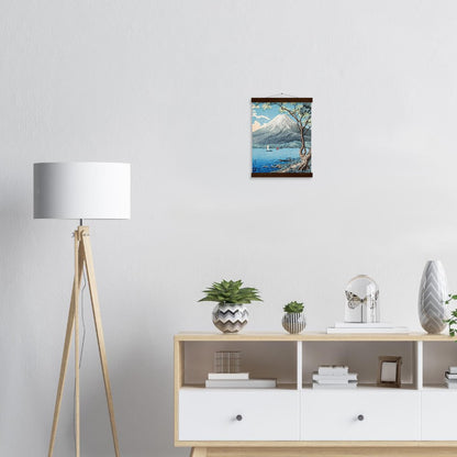 Mount Fuji from Lake Yamanaka by Hiroaki Takahashi Poster with Hanger - Lyrea