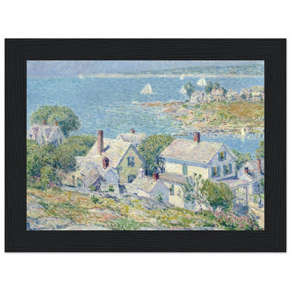 New England Headlands by Childe Hassam | Wooden Framed Poster - Lyrea