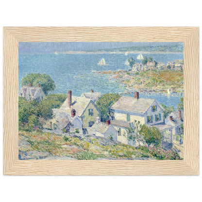New England Headlands by Childe Hassam | Wooden Framed Poster - Lyrea