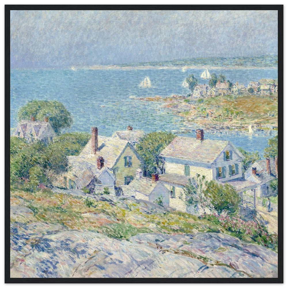 New England Headlands by Childe Hassam | Wooden Framed Poster - Lyrea