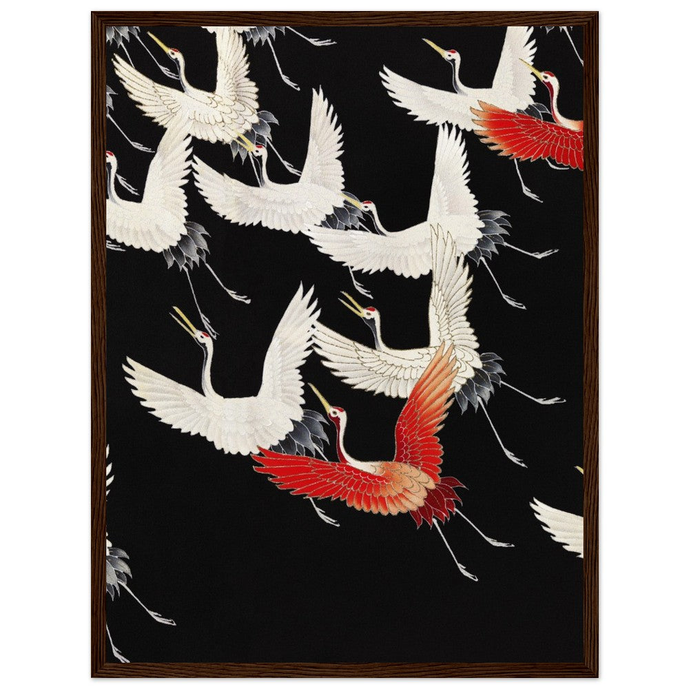 Furisode | Classic Semi - Glossy Paper Wooden Framed Poster - Lyrea