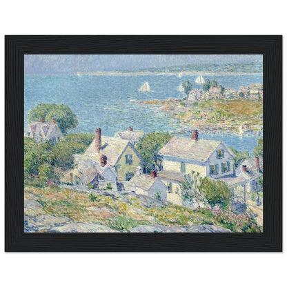 New England Headlands by Childe Hassam | Wooden Framed Poster - Lyrea