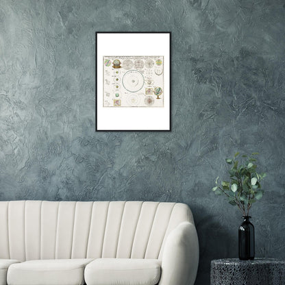 Geographiae Mathematicae - Classic Semi-Glossy Paper Wooden Framed Poster - My Store