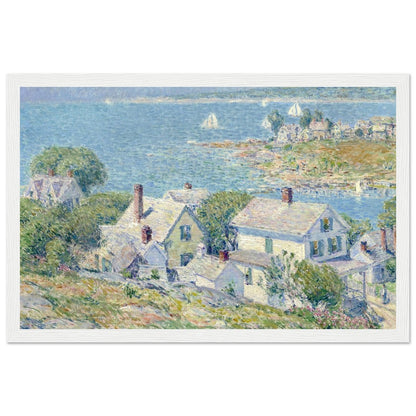 New England Headlands by Childe Hassam | Wooden Framed Poster - Lyrea