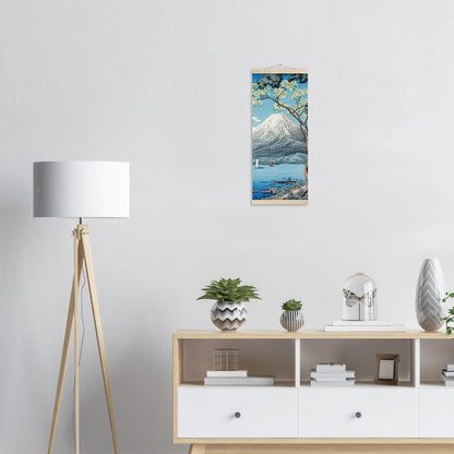 Mount Fuji from Lake Yamanaka by Hiroaki Takahashi Poster with Hanger - Lyrea