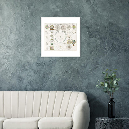 Geographiae Mathematicae - Classic Semi-Glossy Paper Wooden Framed Poster - My Store
