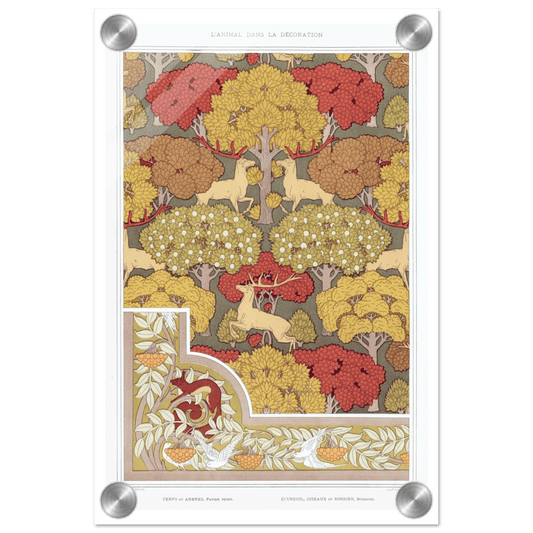 Acrylic Print | Cerfs et arbres - Lyrea
