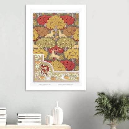 Aluminum Print | Cerfs et arbres - Lyrea
