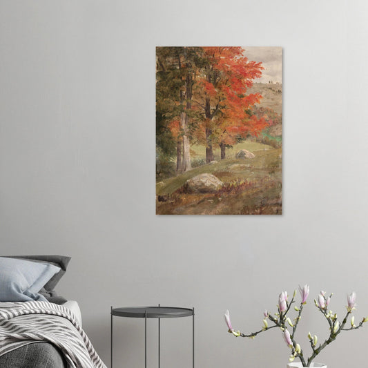 Aluminum Print | Woods in Autumn - Lyrea