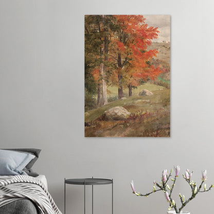 Aluminum Print | Woods in Autumn - Lyrea