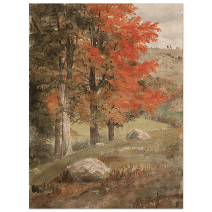 Aluminum Print | Woods in Autumn - Lyrea