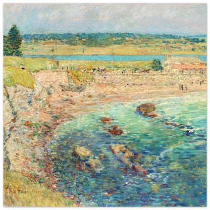 Bailey’s Beach, Newport, R.I. by Childe Hassam | Paper Poster - Lyrea