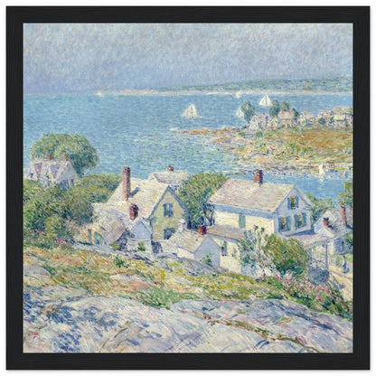 New England Headlands by Childe Hassam | Wooden Framed Poster - Lyrea