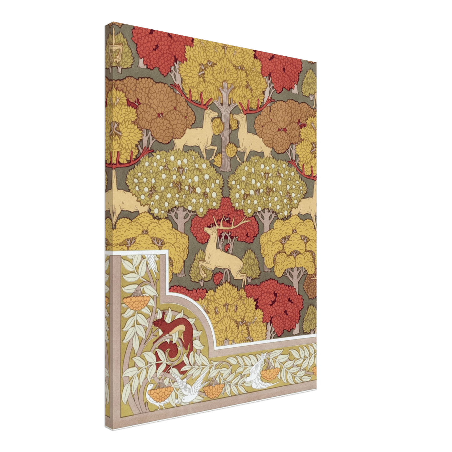 Canvas |Cerfs et arbres - Lyrea