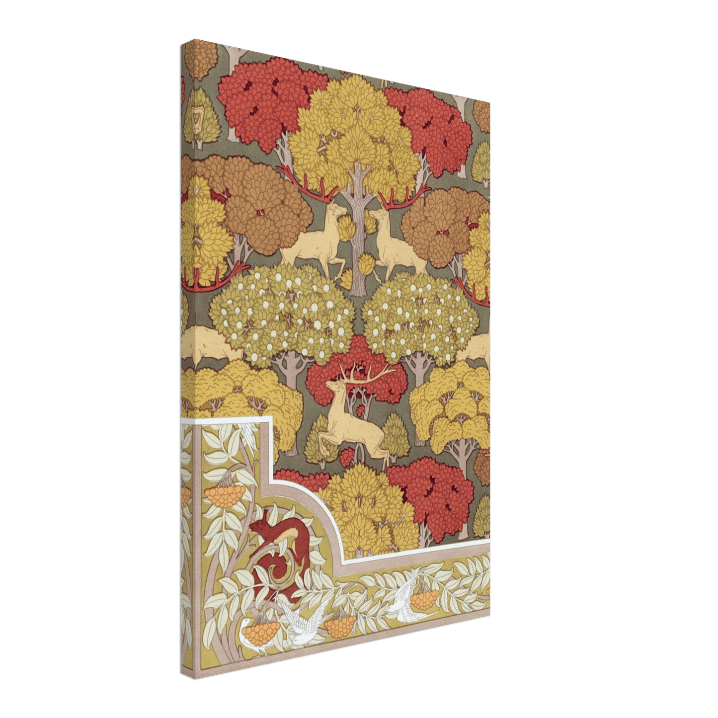 Canvas |Cerfs et arbres - Lyrea