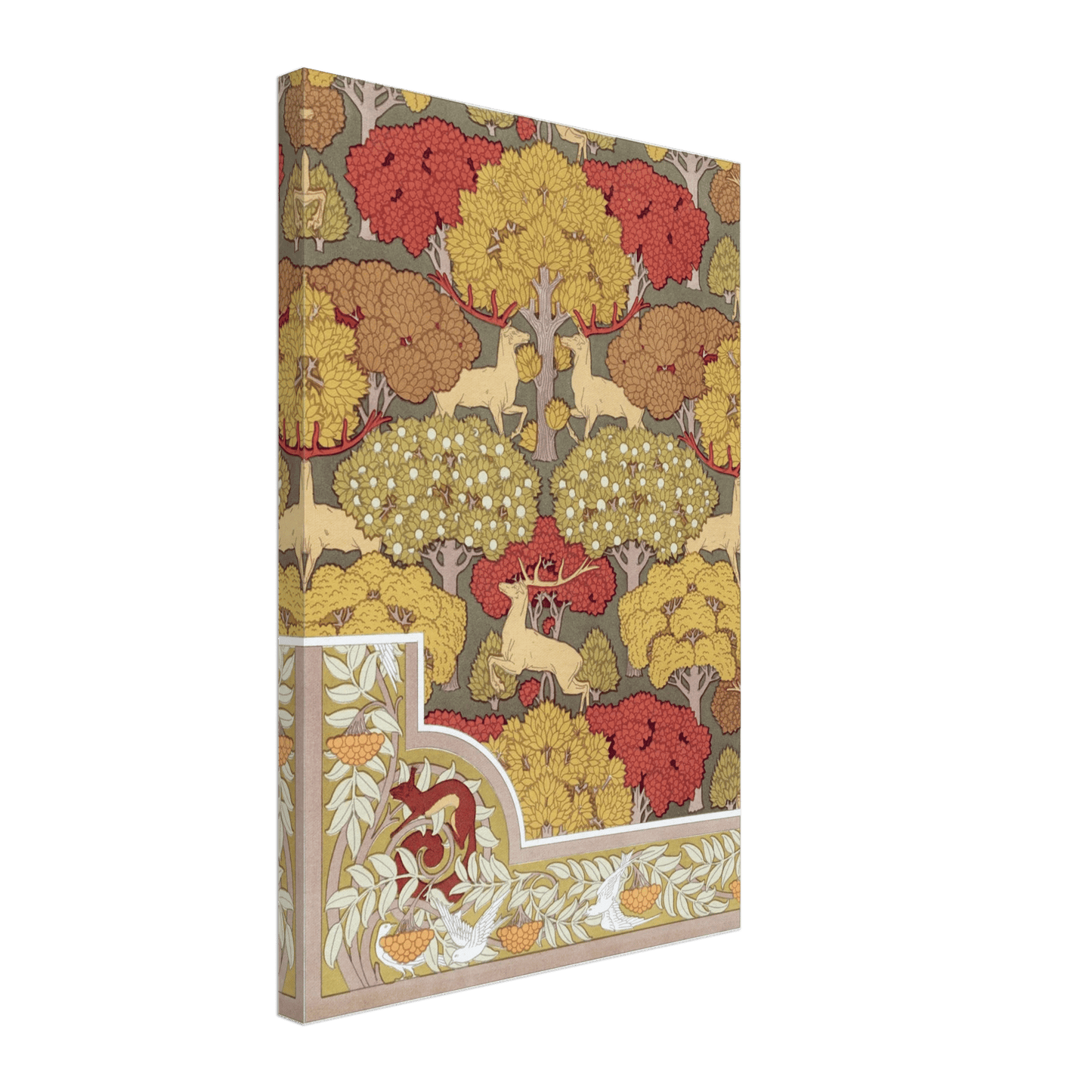Canvas |Cerfs et arbres - Lyrea