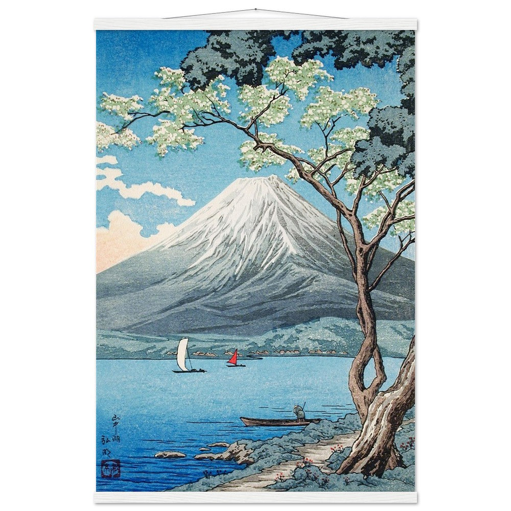 Mount Fuji from Lake Yamanaka by Hiroaki Takahashi Poster with Hanger - Lyrea