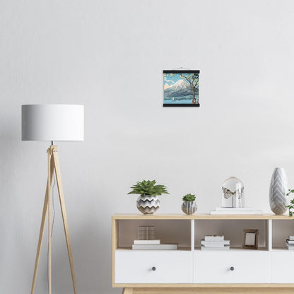 Mount Fuji from Lake Yamanaka by Hiroaki Takahashi Poster with Hanger - Lyrea