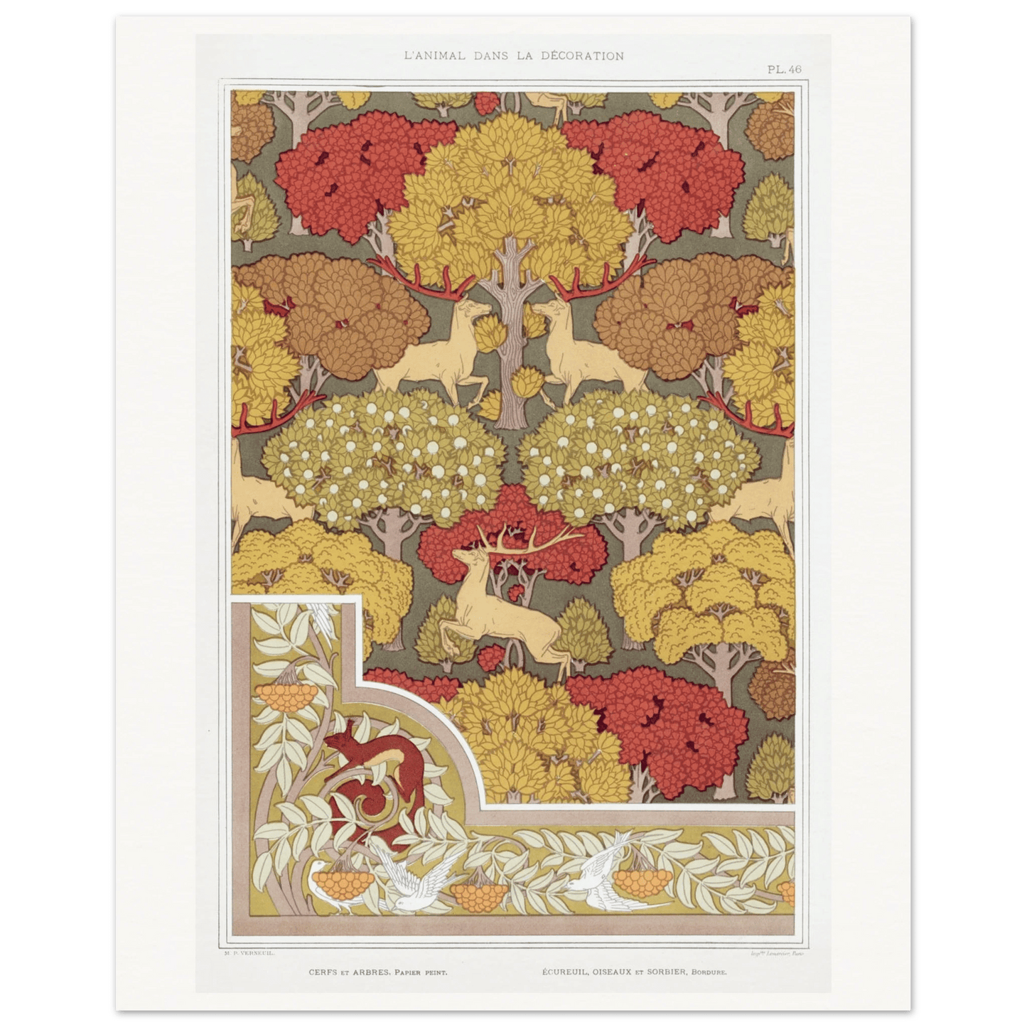 Cerfs et arbres | Museum - Quality - Lyrea