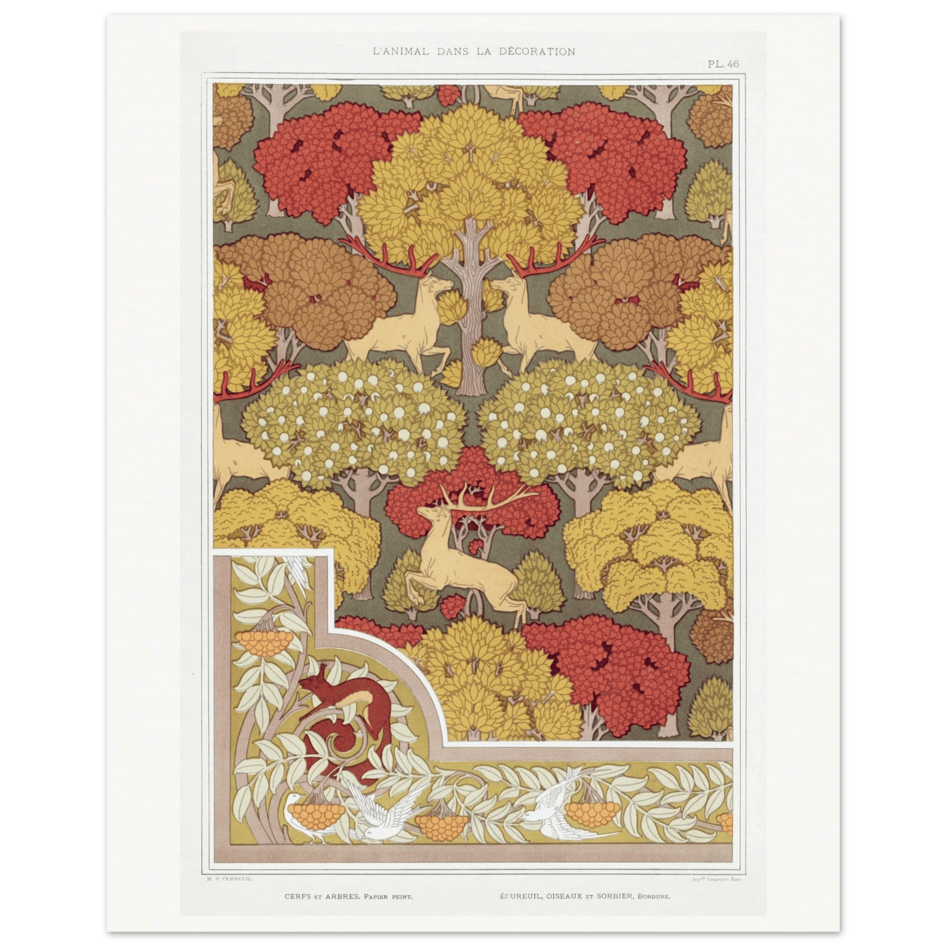 Cerfs et arbres | Museum - Quality - Lyrea