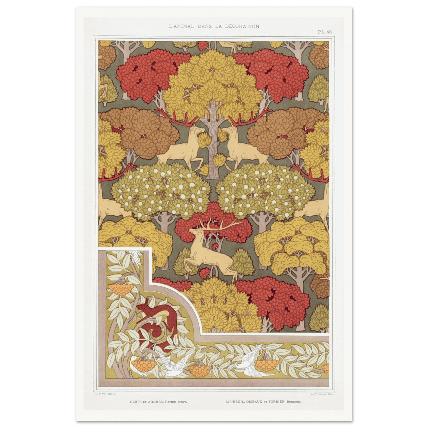 Cerfs et arbres | Museum - Quality - Lyrea