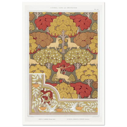 Cerfs et arbres | Museum - Quality - Lyrea