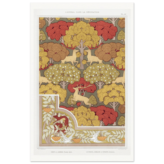 Cerfs et arbres | Museum - Quality - Lyrea