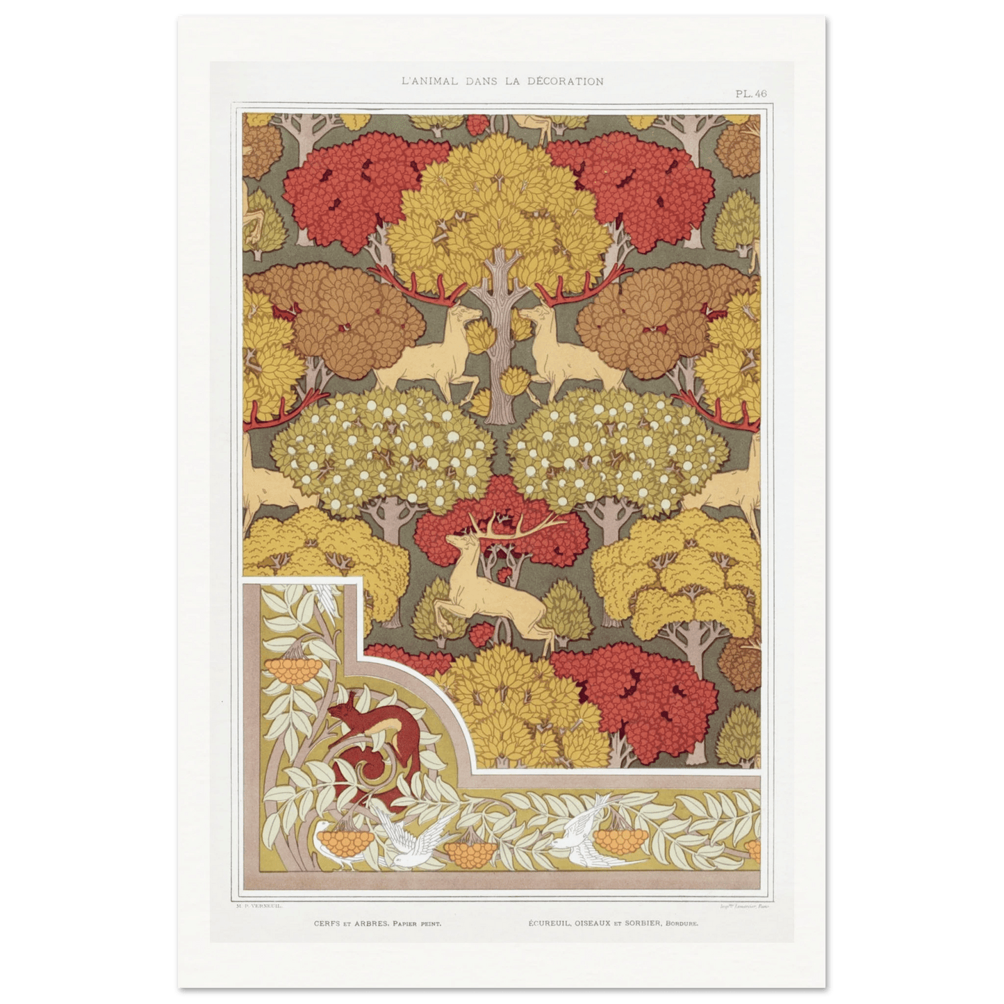 Cerfs et arbres | Museum - Quality - Lyrea