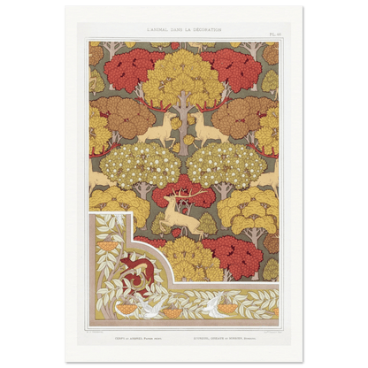 Cerfs et arbres | Museum - Quality - Lyrea