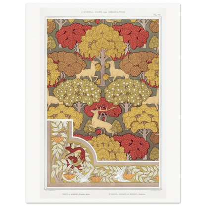 Cerfs et arbres | Museum - Quality - Lyrea