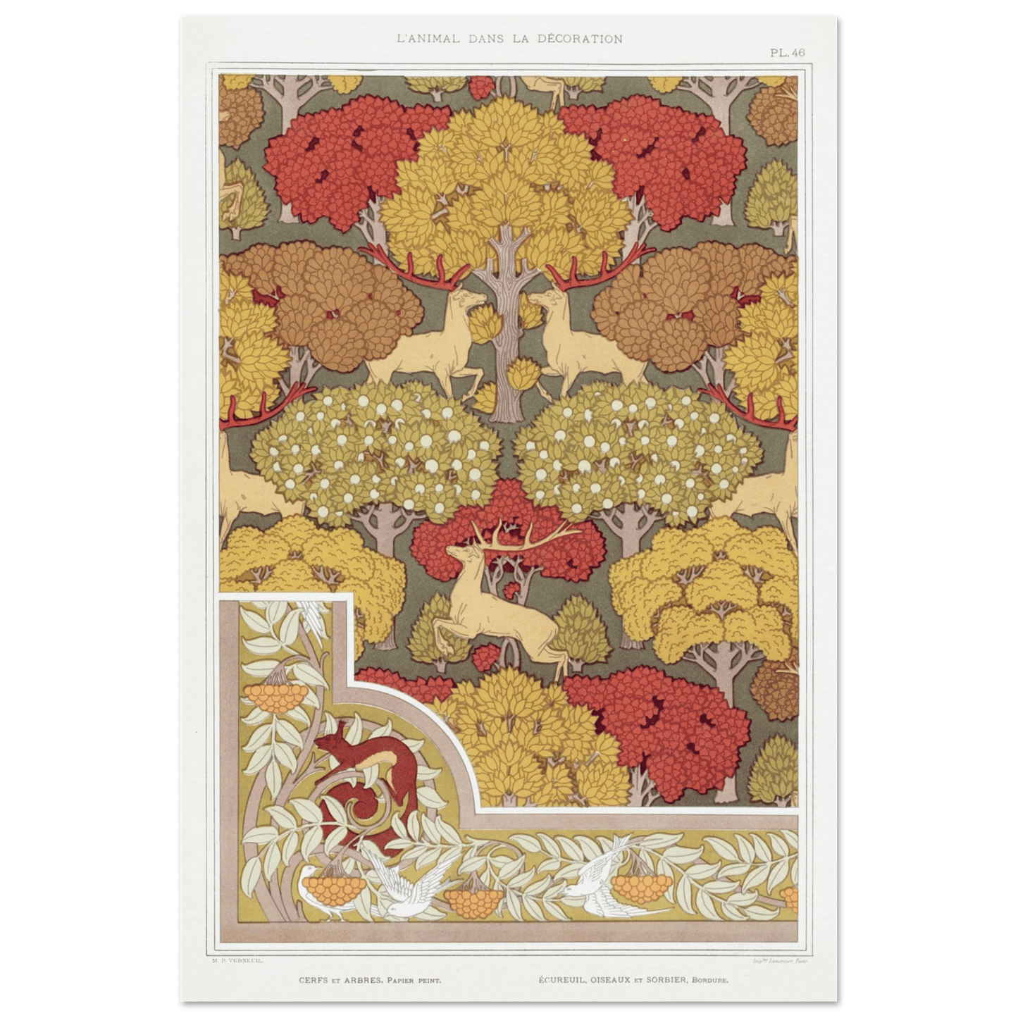 Cerfs et arbres | Museum - Quality - Lyrea