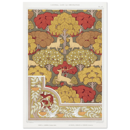 Cerfs et arbres | Museum - Quality - Lyrea