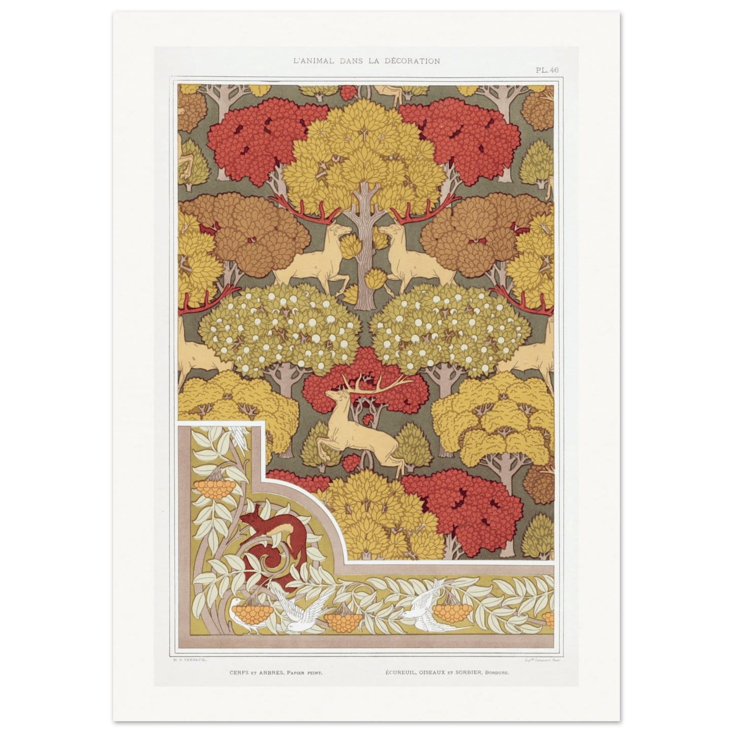 Cerfs et arbres | Museum - Quality - Lyrea